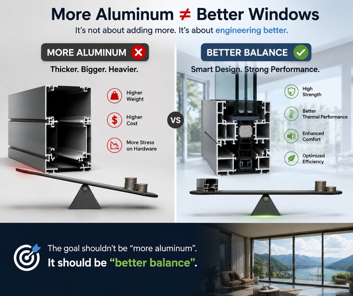 More Aluminum Doesn't Always Mean Better Windows | Smart Window System Design