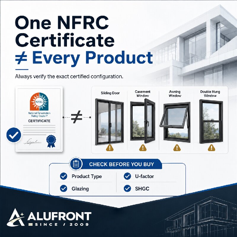 Why Can’t One NFRC Certificate Be Used for Every Window and Door?