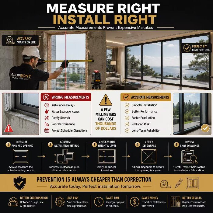 How Do I Ensure Accurate Measurements for Custom Aluminum Windows?