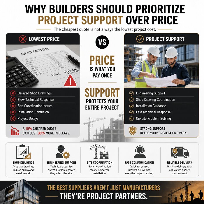 Why Should Builders Prioritize Project Support Over Just Price?