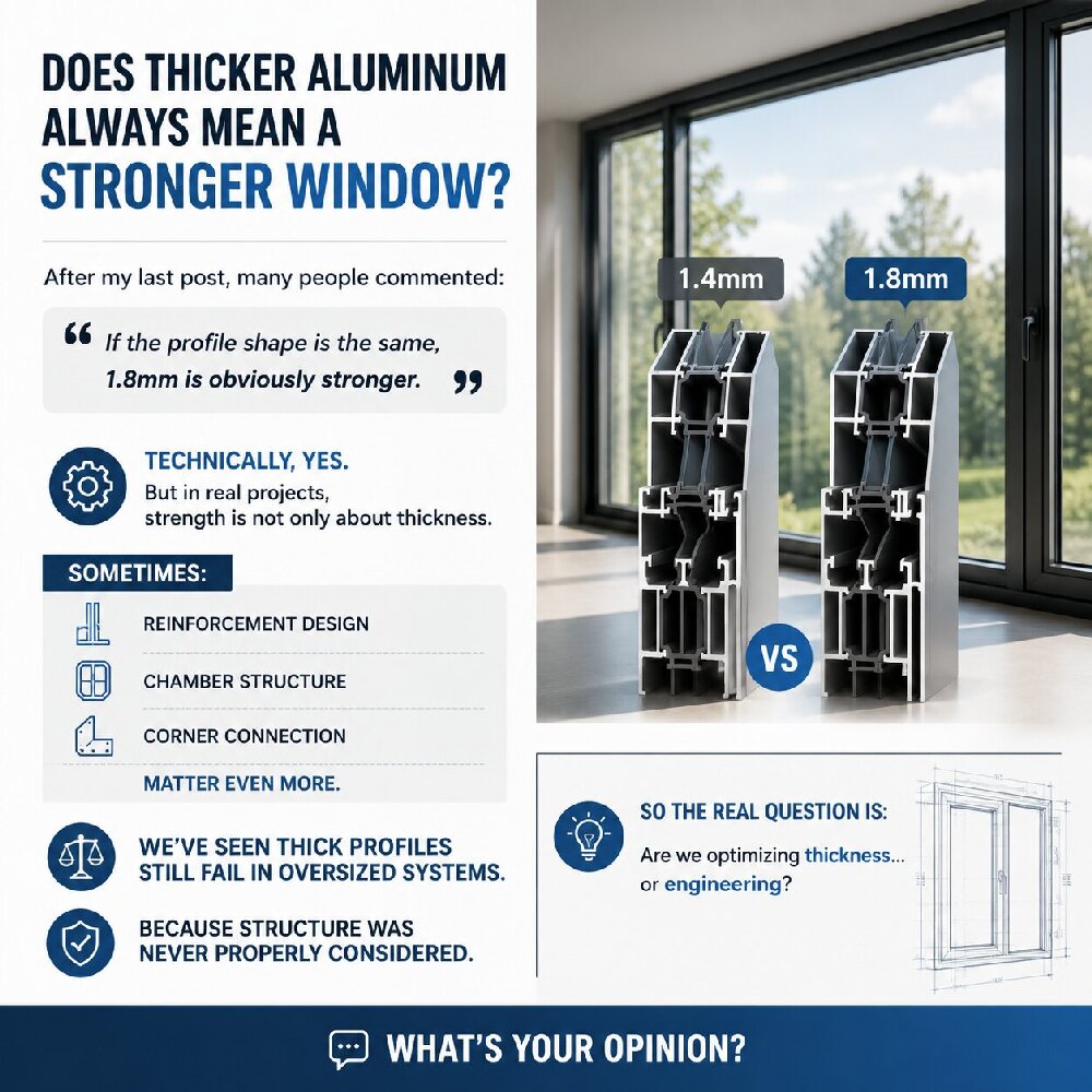 Does Thicker Aluminum Always Mean a Stronger Window?