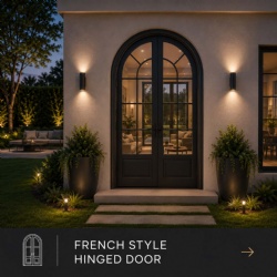 ALUFRONT ArchLine™ French Style Hinge Door