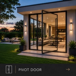 ALUFRONT Thermaledge™ Pivot Glass Door System