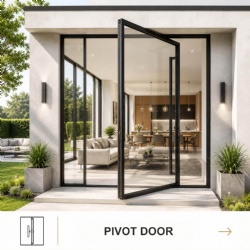 ALUFRONT Thermaledge™ Pivot Glass Door System